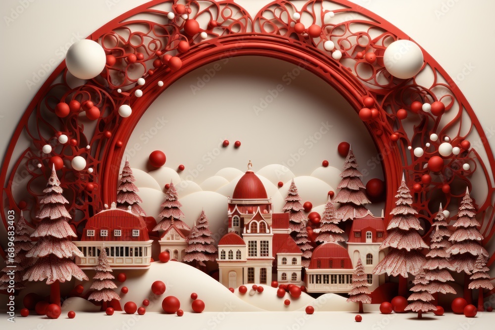 hristmas decorative arch decorated