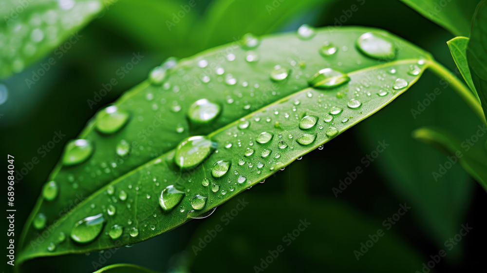 water drops on a leaf water drops on a leaf