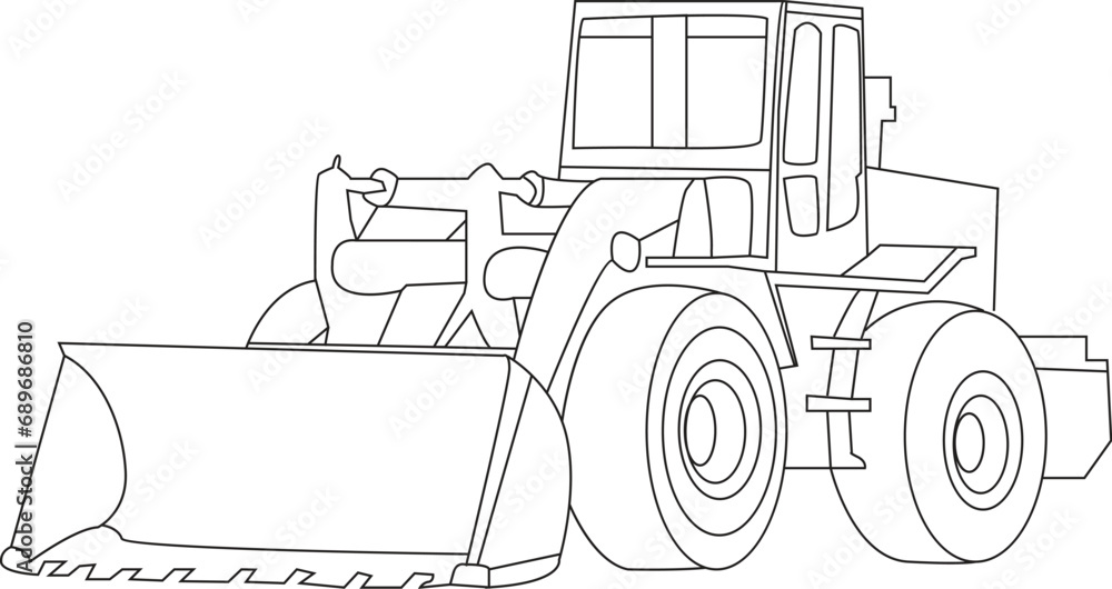 Contraction Vehicles coloring page