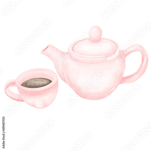 teapot and teacup