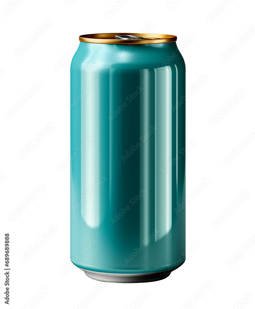 A Photorealistic Aluminum Can on White Background A Photorealistic Aluminum Can on White Background