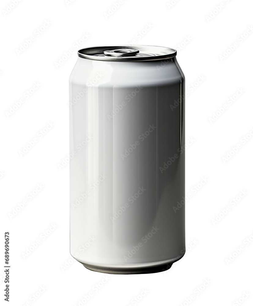 A Photorealistic Aluminum Can on White Background A Photorealistic Aluminum Can on White Background
