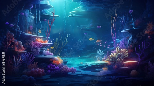 A world beneath the water filled with fish and corals