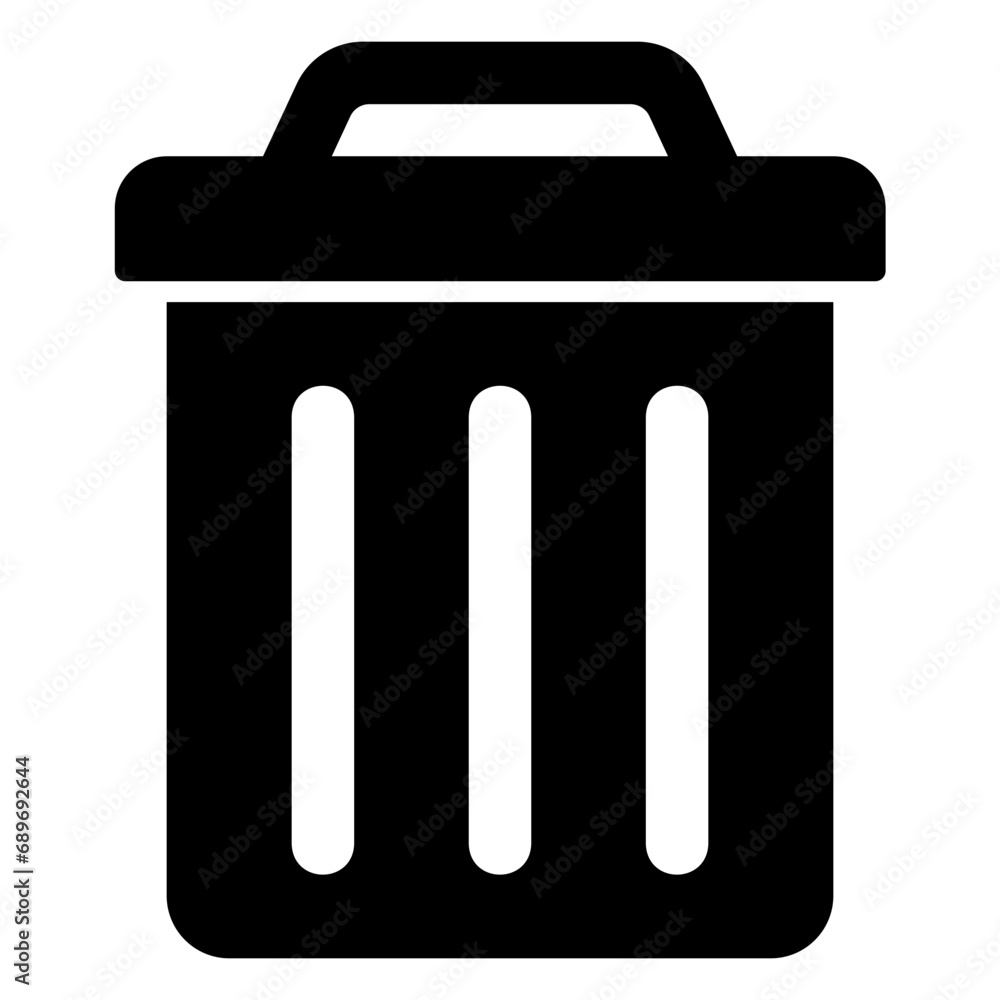 Trash can icon for cleanliness and delete Trash can icon for cleanliness and delete