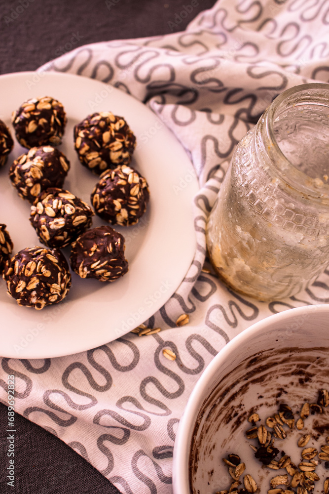 Healthy chocolate balls Healthy chocolate balls