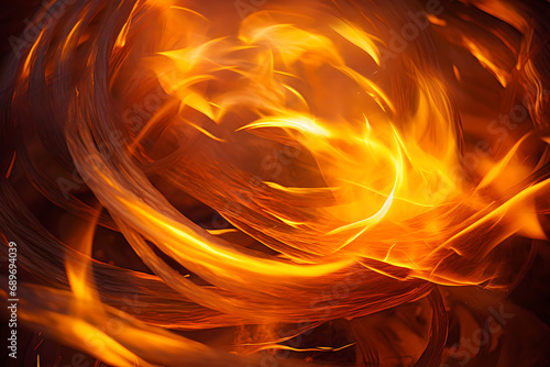 Blazing Twister, spiraling firestorm with a dynamic twist, Abstract Concept Art, Generative AI