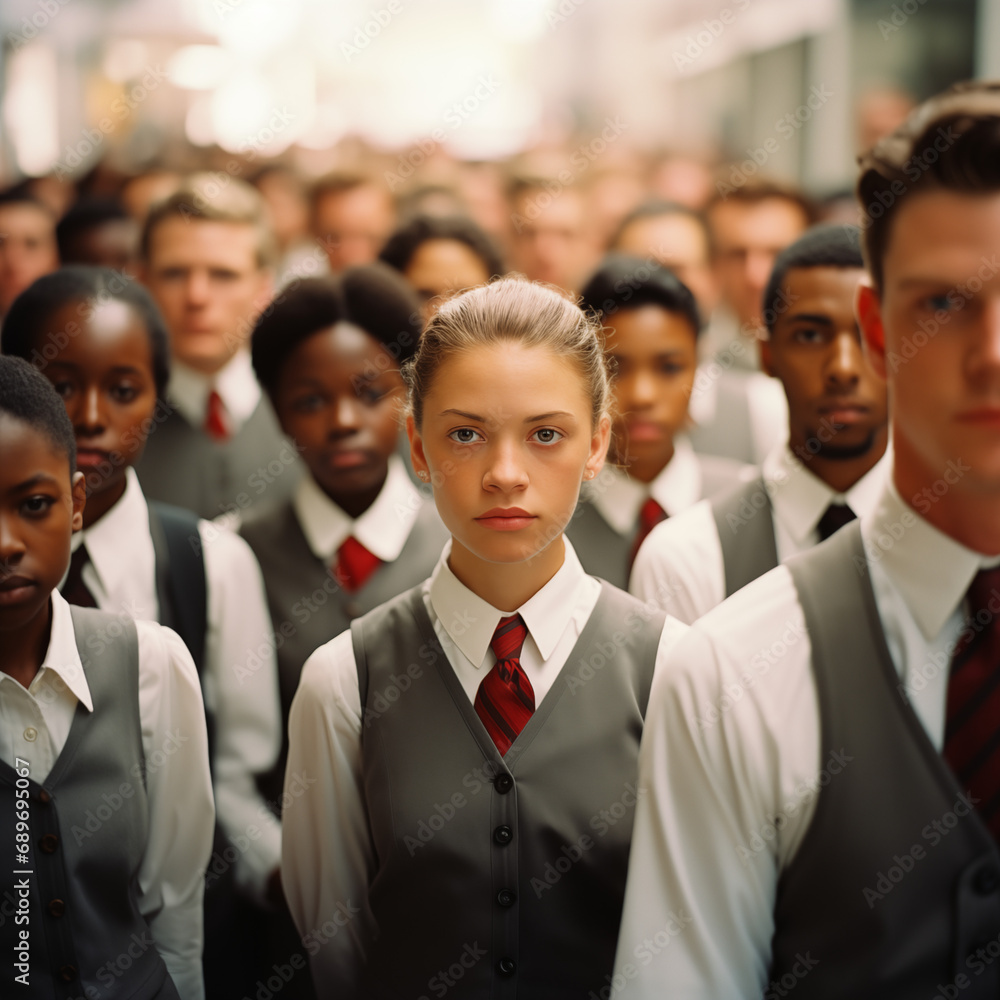 Group of people, gender equality concept. Group of people, gender equality concept.