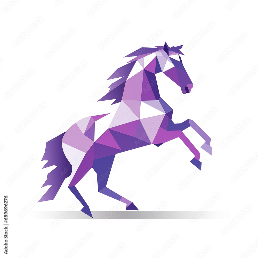 Abstract galloping horse illustration,created with Generative AI tecnology. Abstract galloping horse illustration,created with Generative AI tecnology.