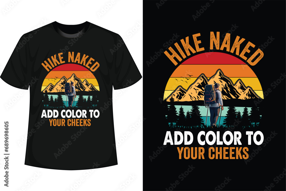 Hiking T-shirt Design vector
Hiking T-shirt Design vector