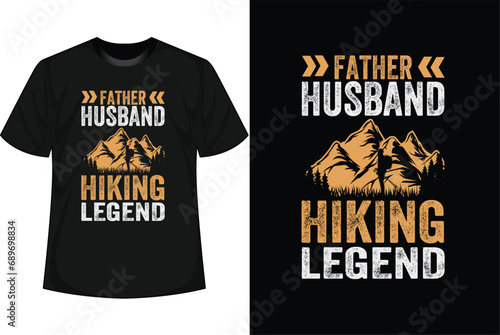 Hiking T-shirt Design vector
