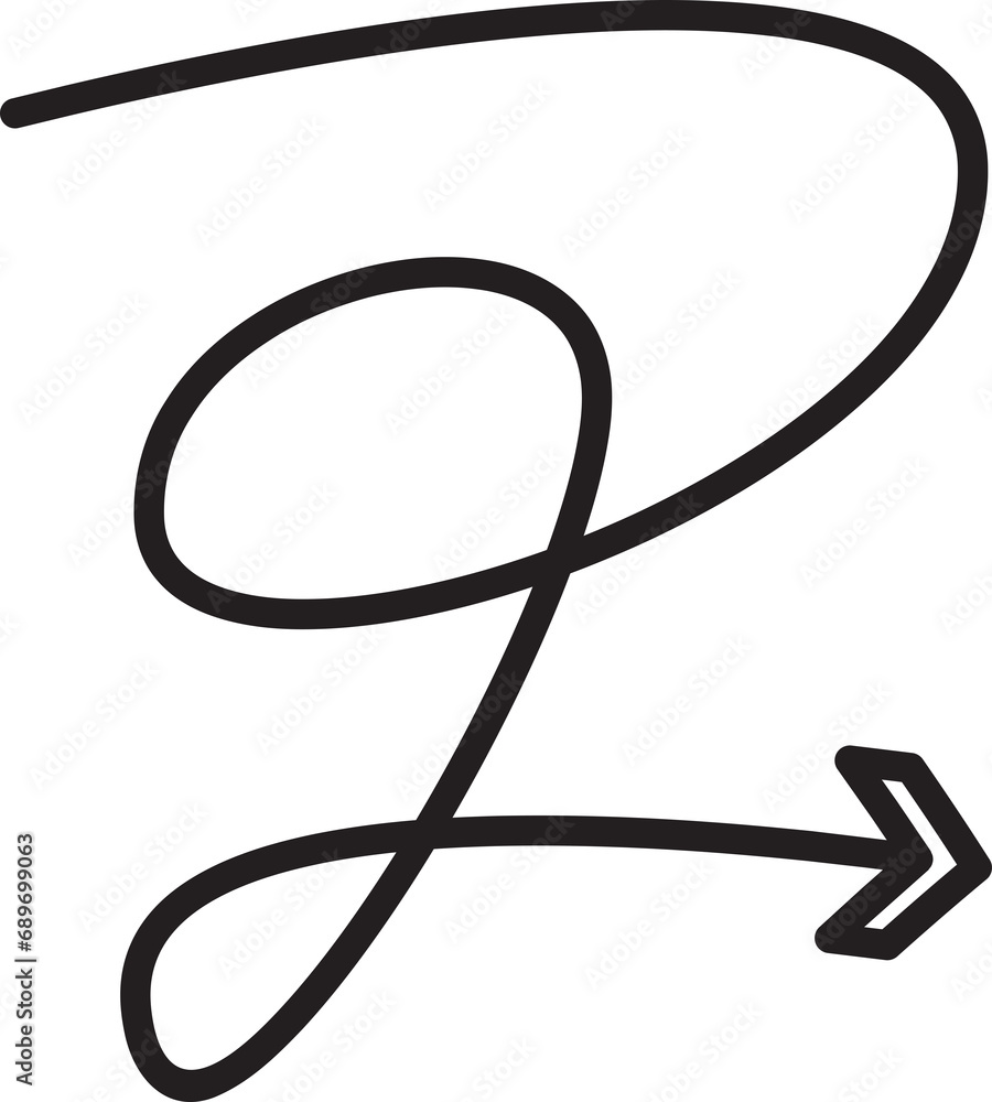 Doodle Arrow Symbol
