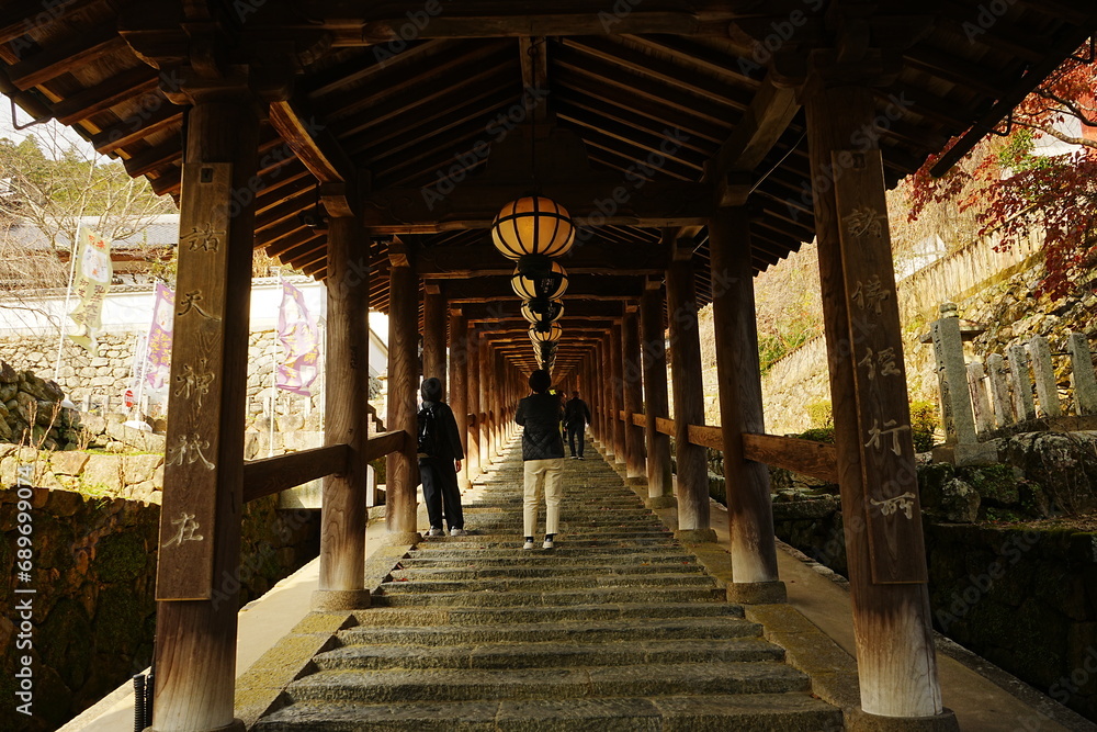 Hasedera Temple in Nara, Japan - 日本 奈良 長谷寺 登廊

