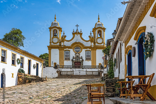St. Antonio Parish Church, and the Colonial houses of Tiradentes city, a vintage village and UNESCO World Heritage.