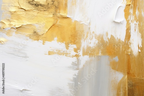 A close up of a yellow and white wall