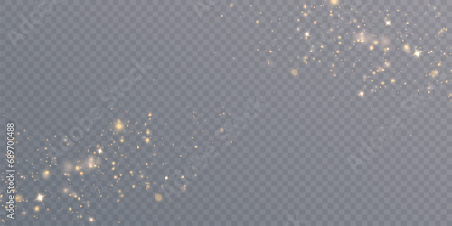 Bright Christmas glitter background design. Bokeh light effect of an explosion of flickering particles. Bright light dust png vector	
