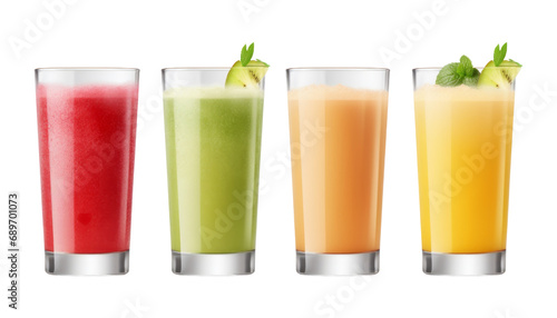 smoothies juice isolated on transparent background cutout