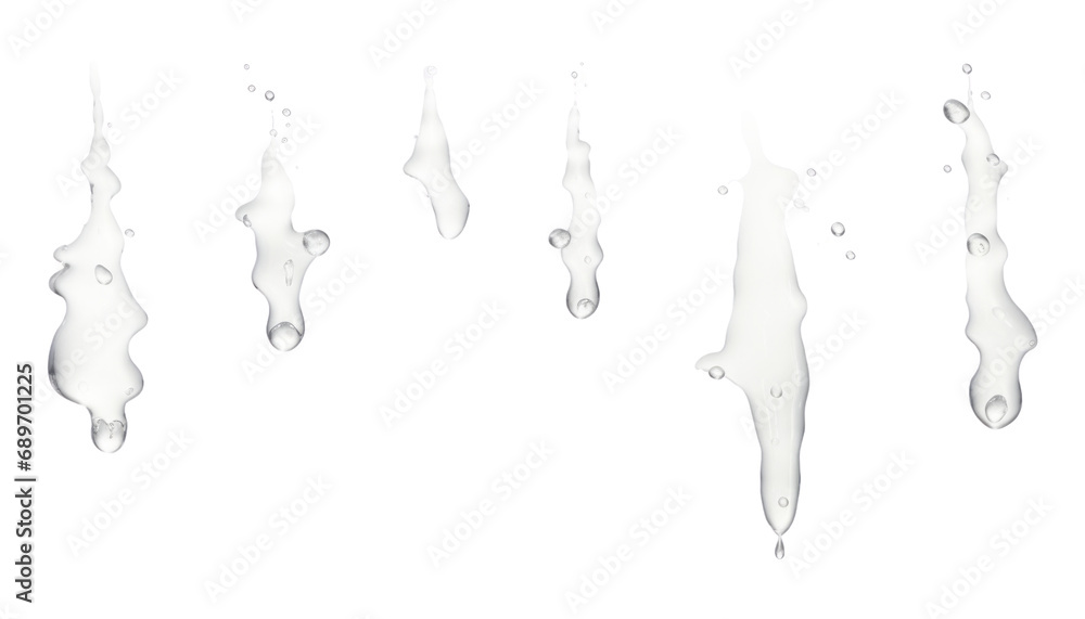 drops of water isolated on transparent background cutout drops of water isolated on transparent background cutout