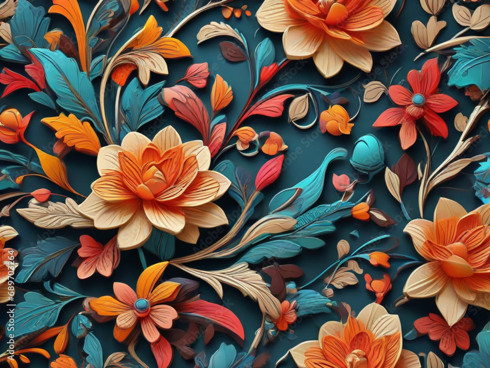 seamless floral pattern background seamless floral pattern background