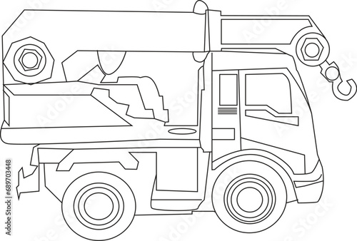 Constraction vehicles coloring book
