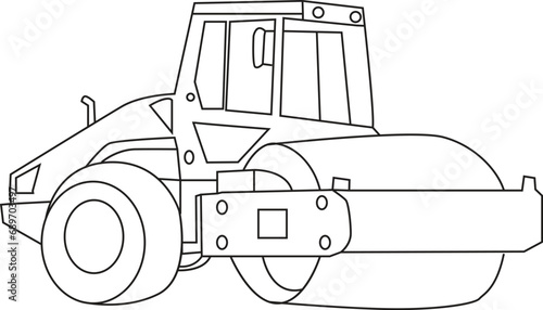Constraction vehicles coloring book
