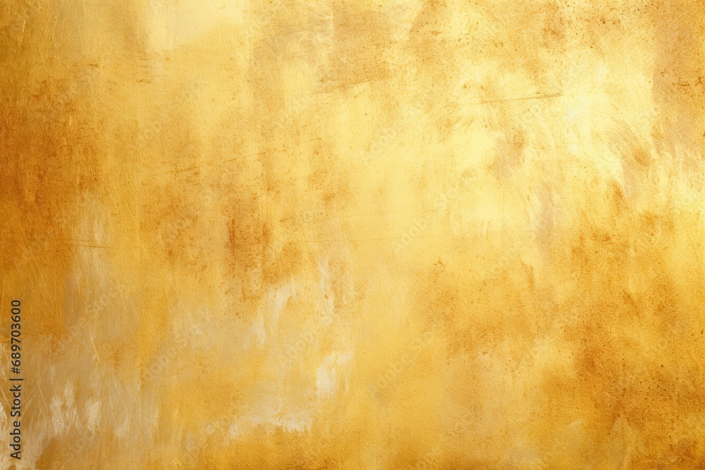 A painting of a yellow wall with a brown background
