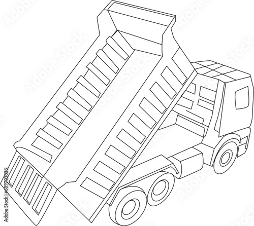 Constraction vehicles coloring book