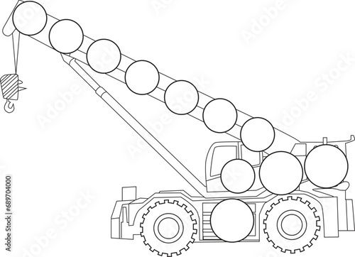 Constraction vehicles coloring book