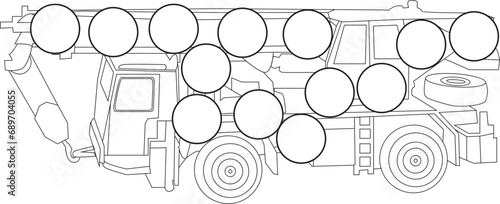 Constraction vehicles coloring book