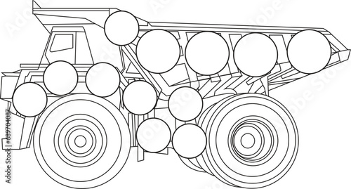 Constraction vehicles coloring book