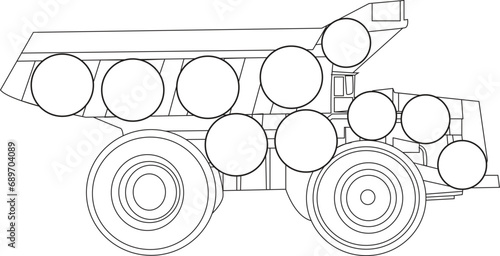 Constraction vehicles coloring book