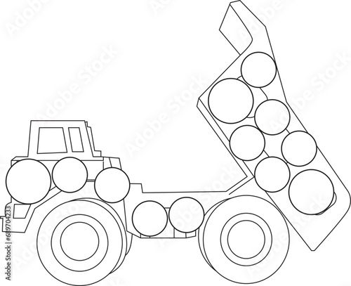 Constraction vehicles coloring book