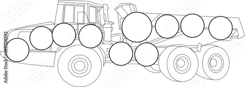 Constraction vehicles coloring book