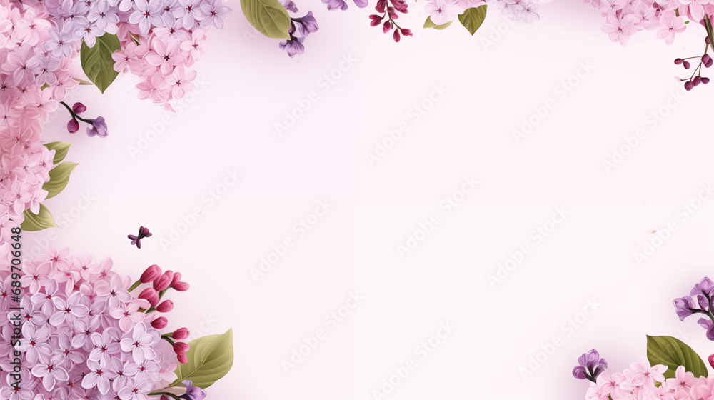 Fototapeta premium pink flowers background