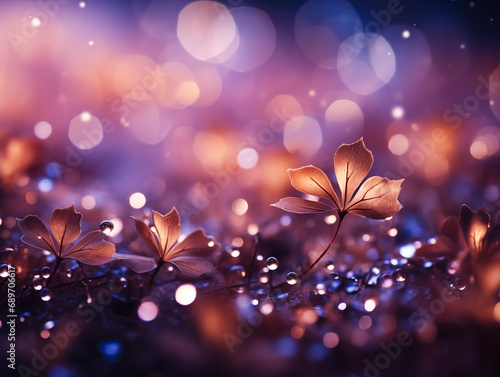 petals with soft focus bokeh background,concept of dream, peace, warm, pink color