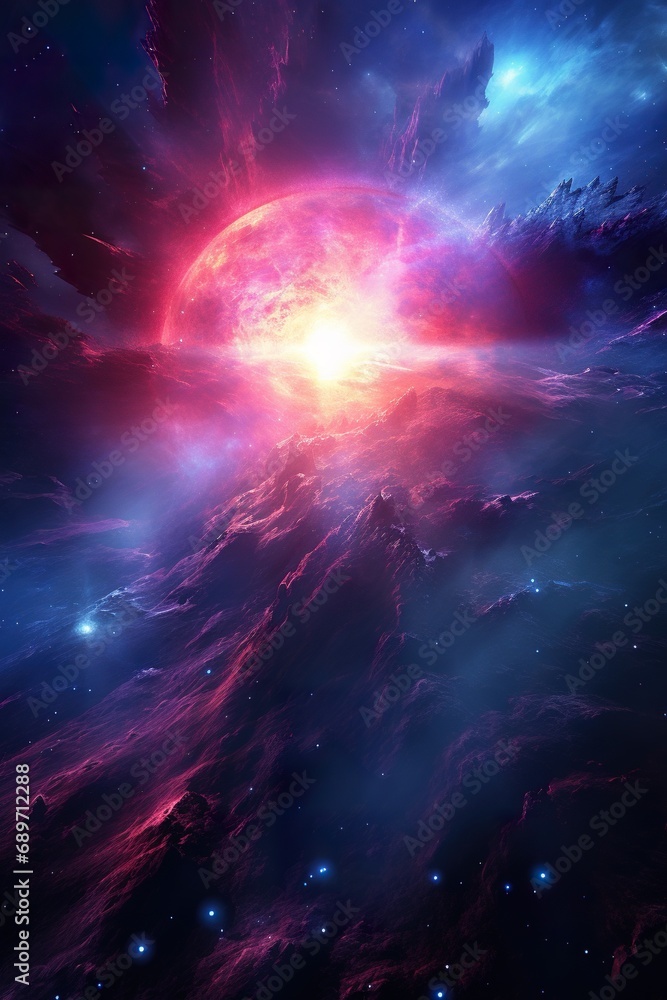 colorful outer space with shiny stars and nebulas, colourful cosmos with galaxies and constellations background colorful outer space with shiny stars and nebulas, colourful cosmos with galaxies and constellations background