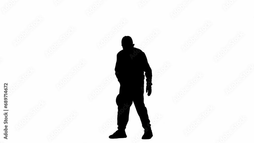 Portrait of boy isolated on white background alpha channel. Silhouette of schoolboy playing with basketball ball, spins it on finger. Portrait of boy isolated on white background alpha channel. Silhouette of schoolboy playing with basketball ball, spins it on finger.