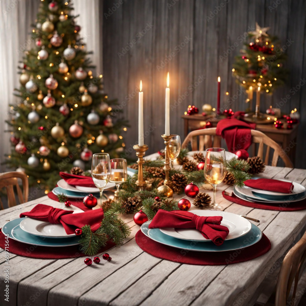 christmas table setting christmas table setting