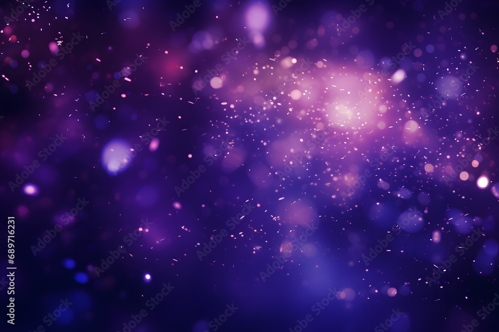 Obraz premium silver violet glow particle abstract bokeh background