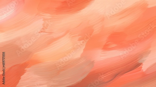 Peach fuzz paint strokes background. Generative AI