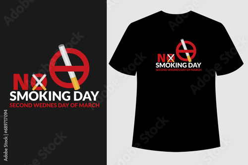 concept of no smoking and World No Tobacco Day t shirt design