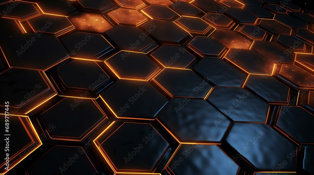 a colorful tile wallpaper with flaming hexagons a colorful tile wallpaper with flaming hexagons