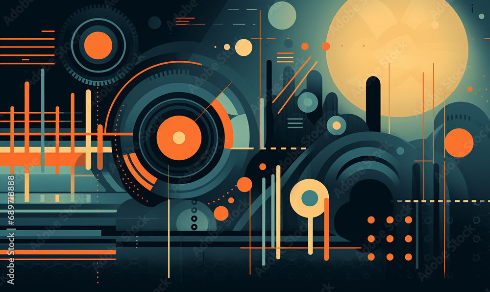 Obraz premium abstract music background