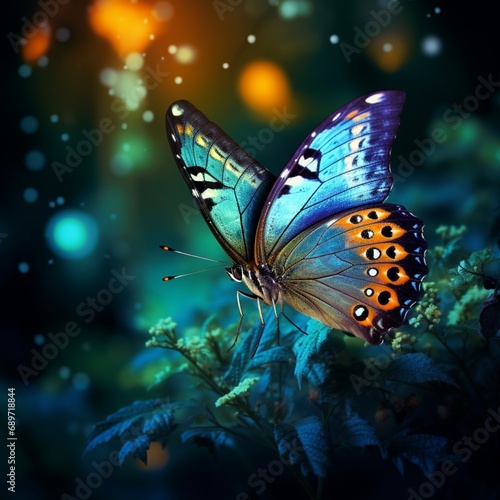 Very nice butterfly wallpaper image Generative AI