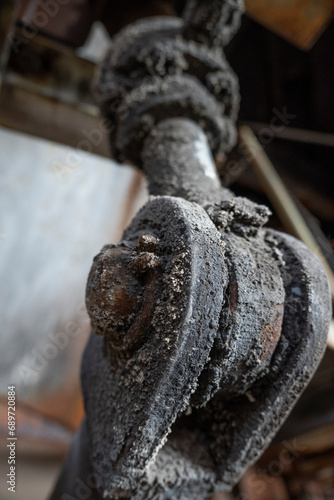 old rusty anchor