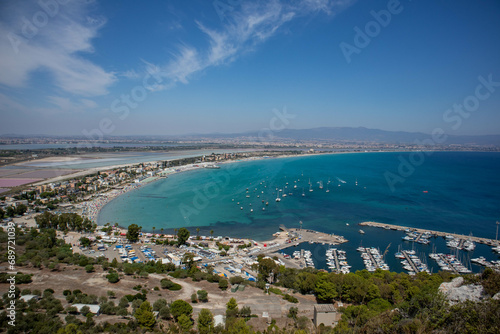 La città di Cagliari vista dalla Sella del Diavolo, Sardegna