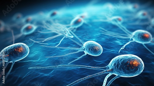 Microscopic medical and bio...