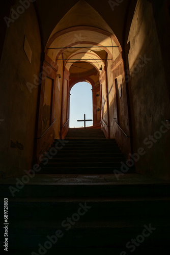 Portici di San Luca, patrimonio Unesco, città di Bologna, Emilia Romagna photo