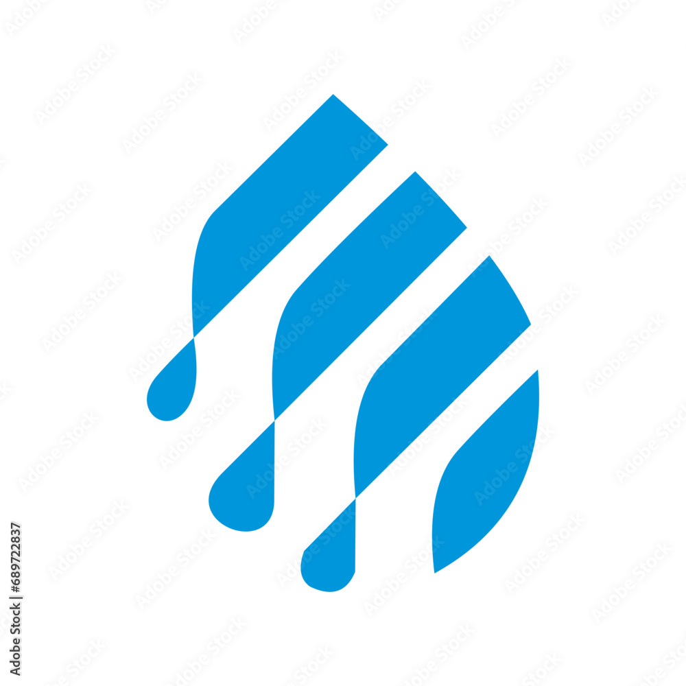 Fototapeta premium Water logo design vector,editable eps 10