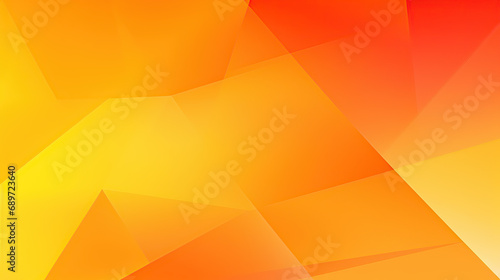Yellow orange red abstract background for design. Geometric shapes. Triangles, squares, stripes, lines. Color gradient. Modern, futuristic. Colorful. Bright. Web banner.