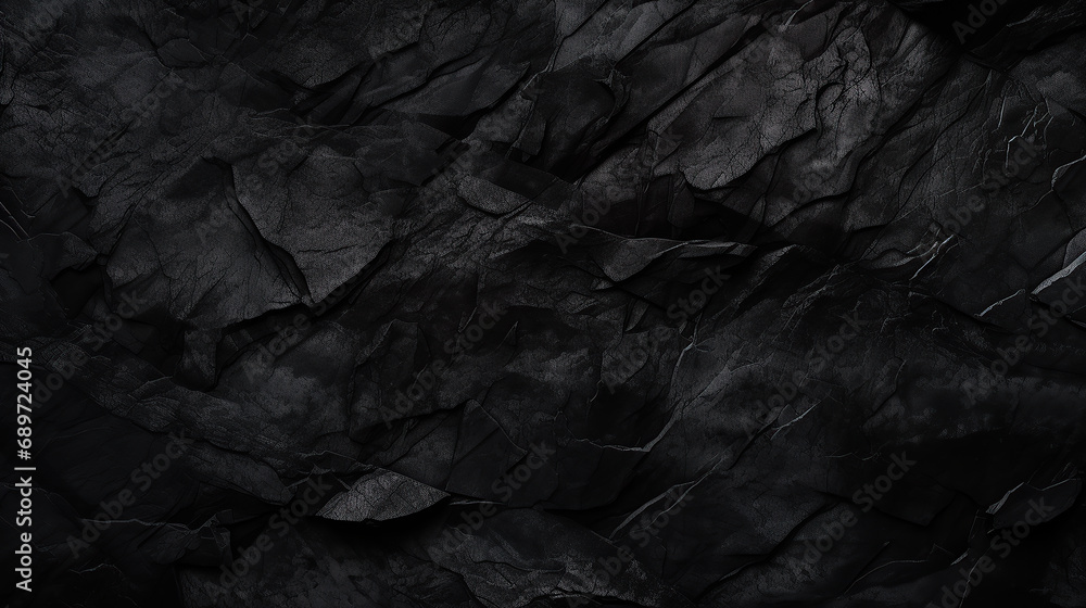Black abstract background. Dark rock texture. Black stone background with copy space for design. Web banner. Wide. Panoramic. Black abstract background. Dark rock texture. Black stone background with copy space for design. Web banner. Wide. Panoramic.